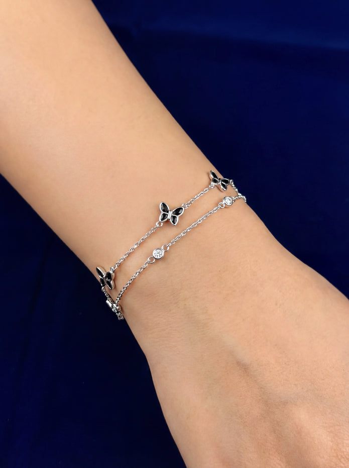 Enamel Butterfly Bracelet — 2