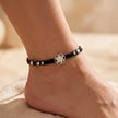 Floral Macrame Anklet — 2