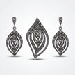 Marcasite Leaf Set — 2