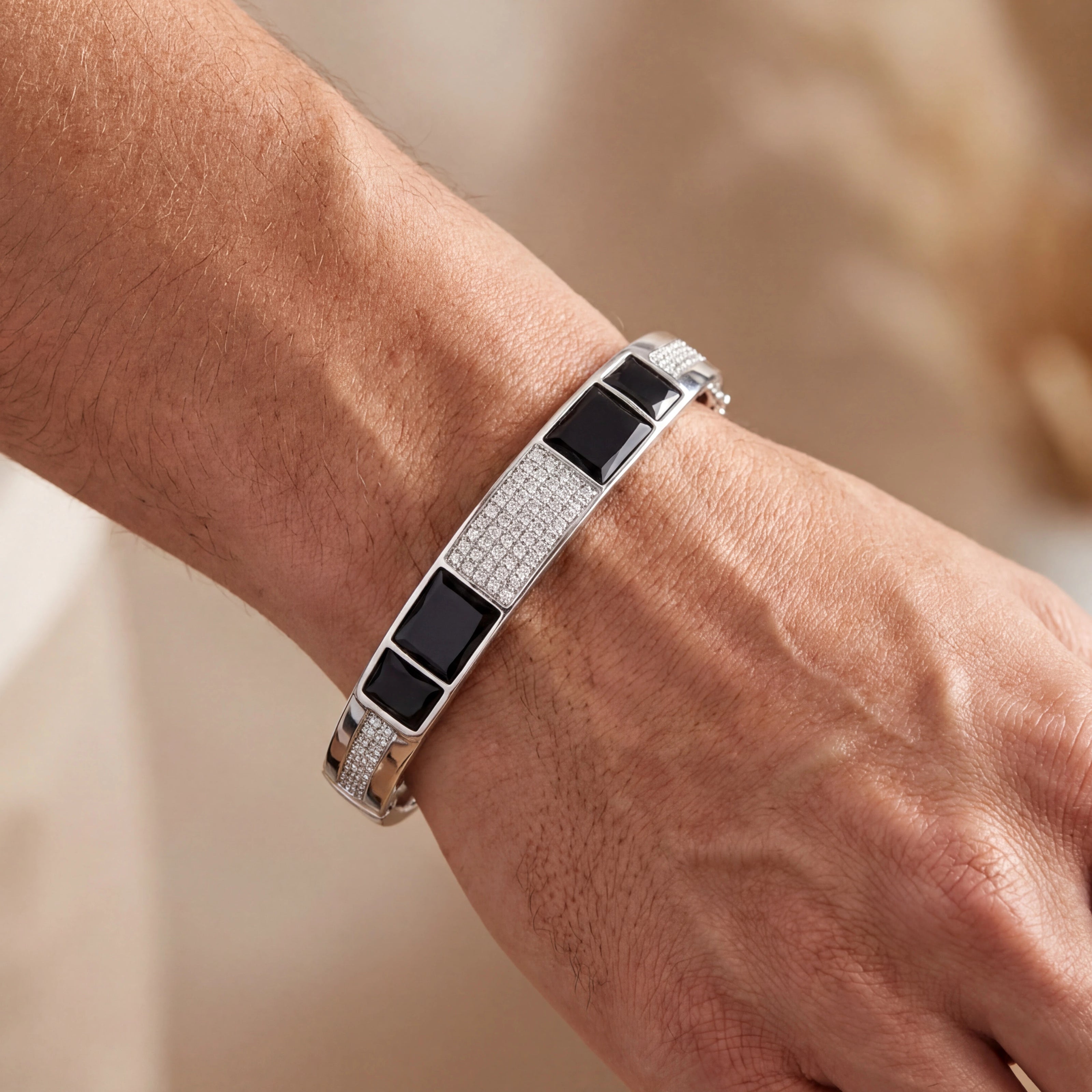 Geometric Onyx Bracelet — 2