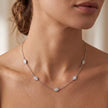 Pavé Station Necklace — 2