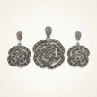 Marcasite Floral Set — 2
