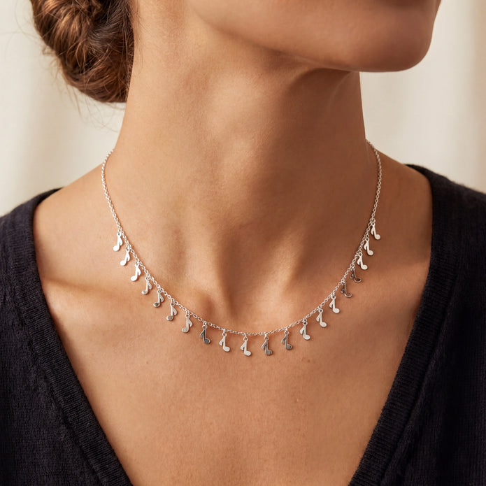 Melody Notes Necklace — 2