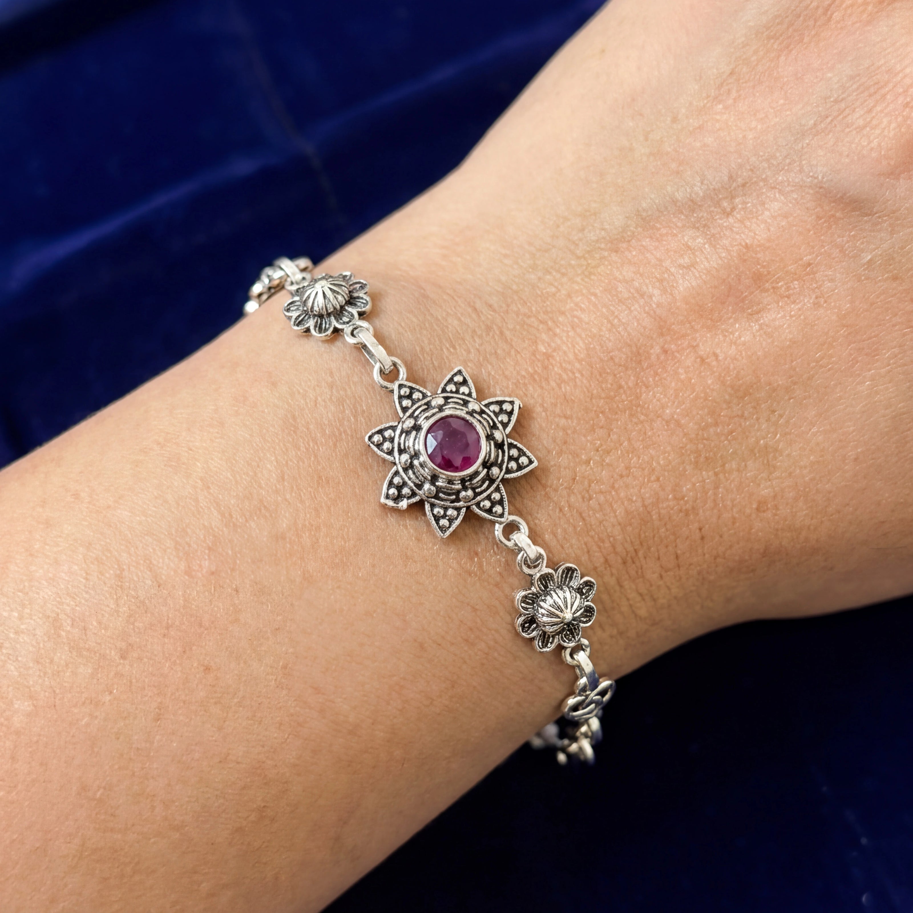 Magenta Lotus Bracelet — 2
