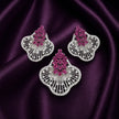 Ruby Fan Pendant Set