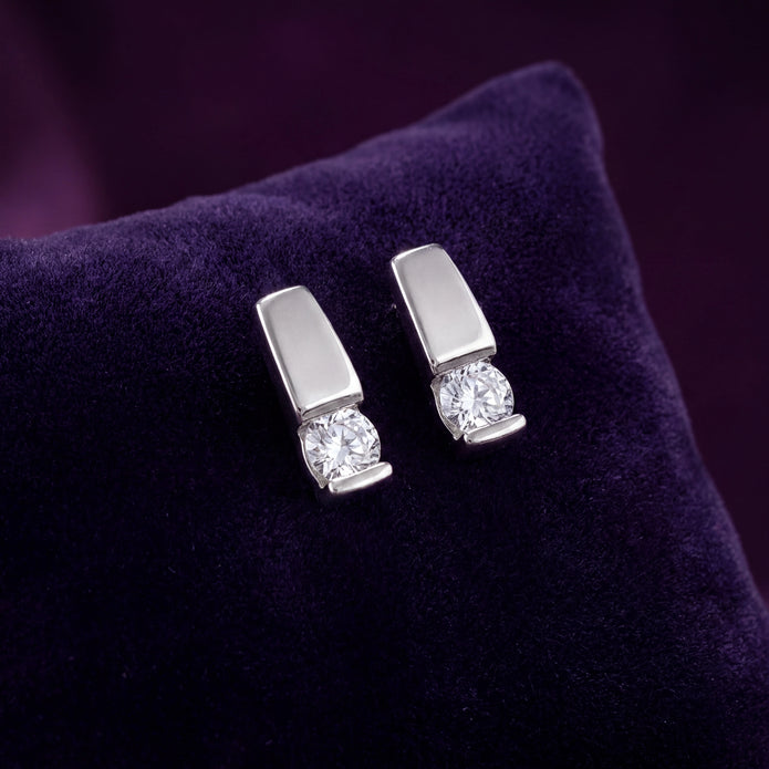 Bar CZ Studs — 3