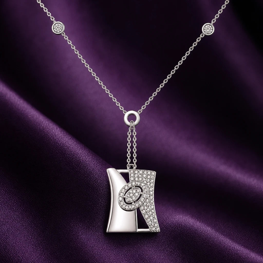 Dual Tone CZ Necklace