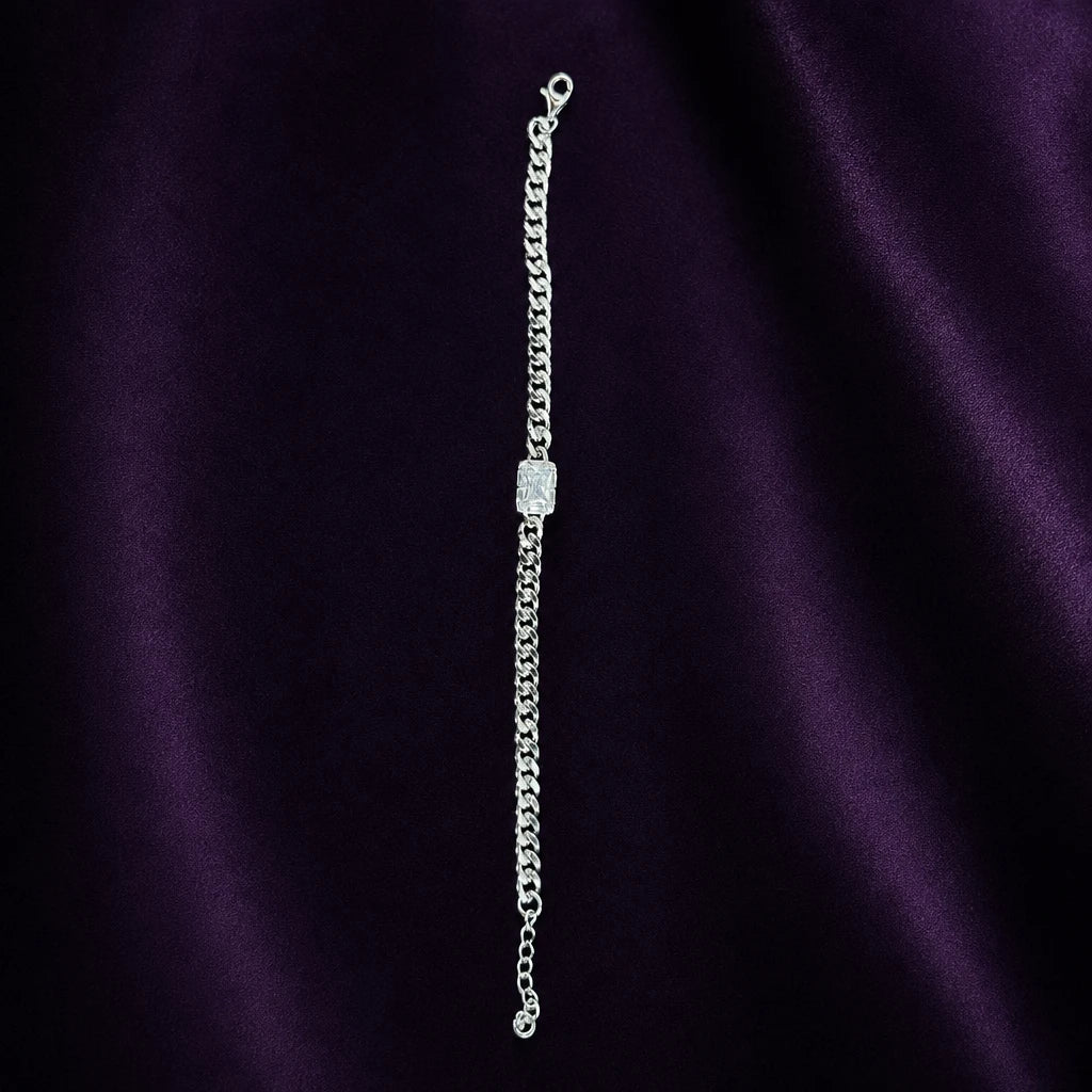 Emerald Cut Chain Bracelet