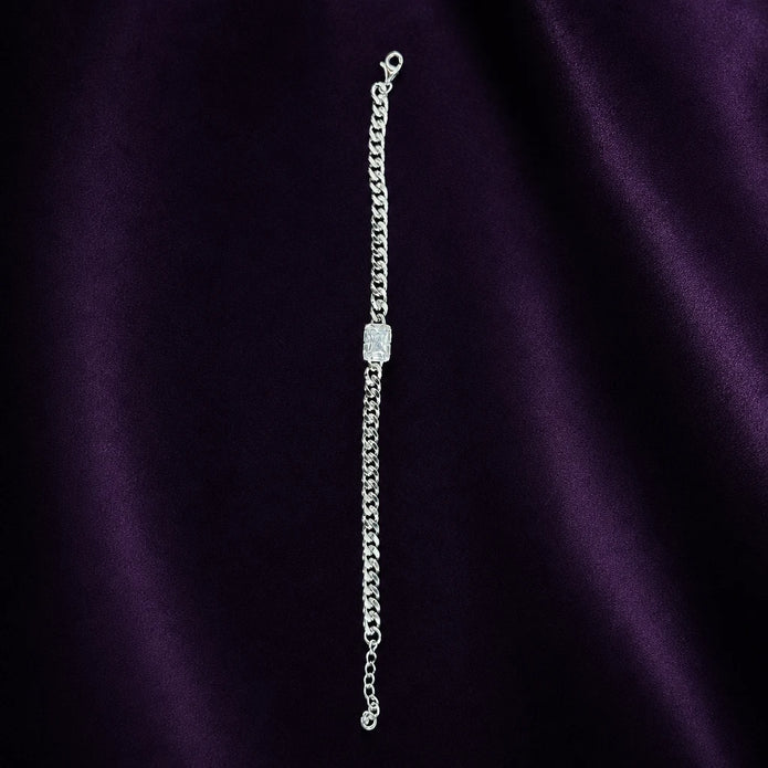 Emerald Cut Chain Bracelet