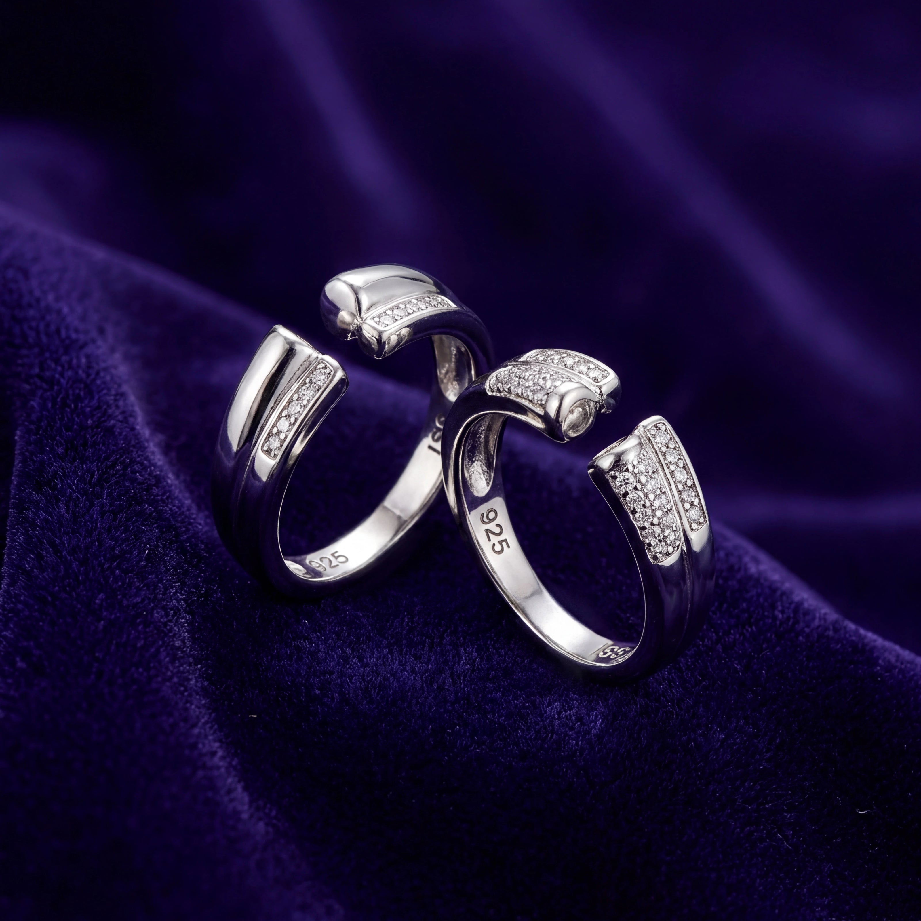 Pavé Open Band Ring — 3