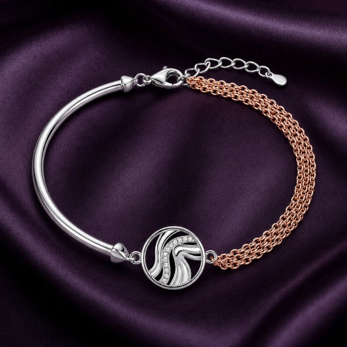 Wave Dual-Tone Bracelet