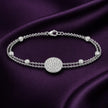Pavé Disc Bracelet