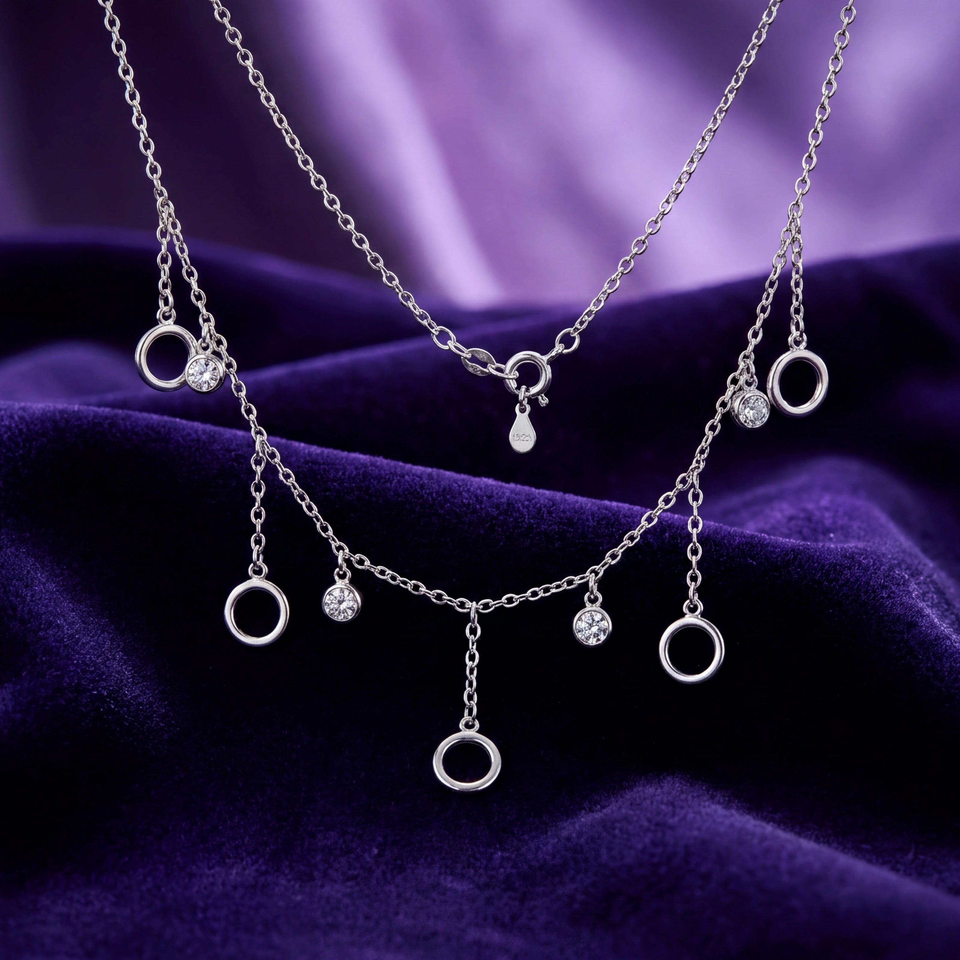 Circle Charm Necklace — 3