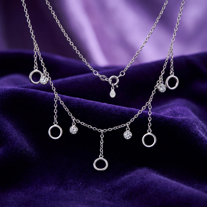 Circle Charm Necklace — 3