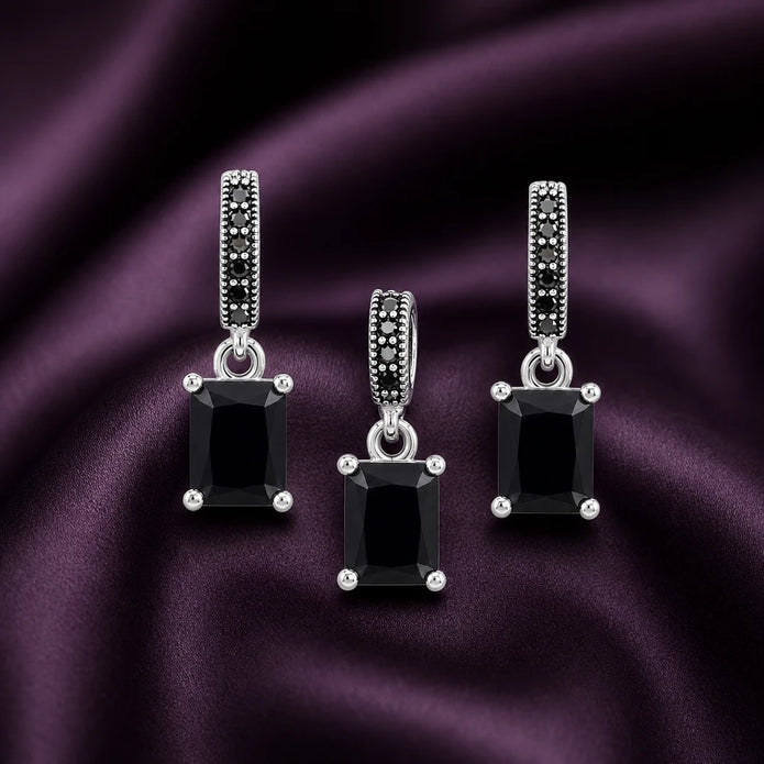 Onyx Marcasite Set