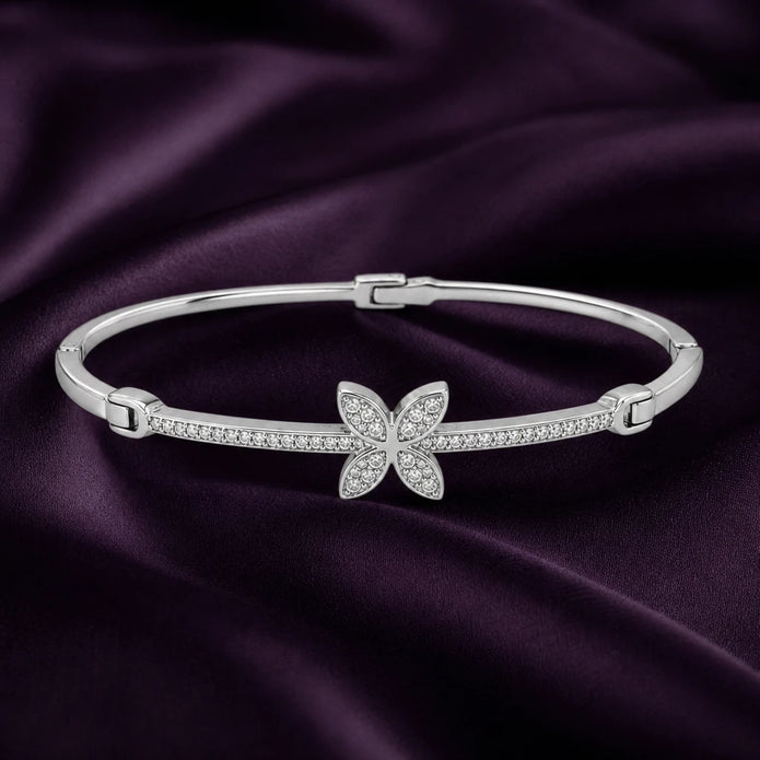 Floral Sparkle Bangle