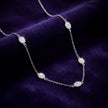 Pavé Station Necklace — 3