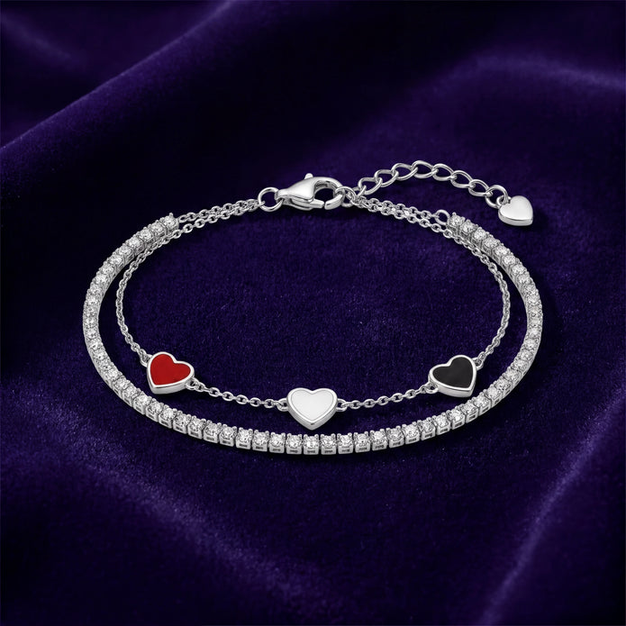 Dual-Row Heart Bracelet — 3