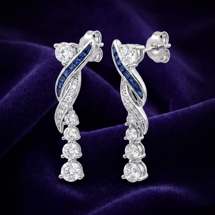 Sapphire Twist Drops — 3