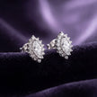 Marquise Halo Studs — 3