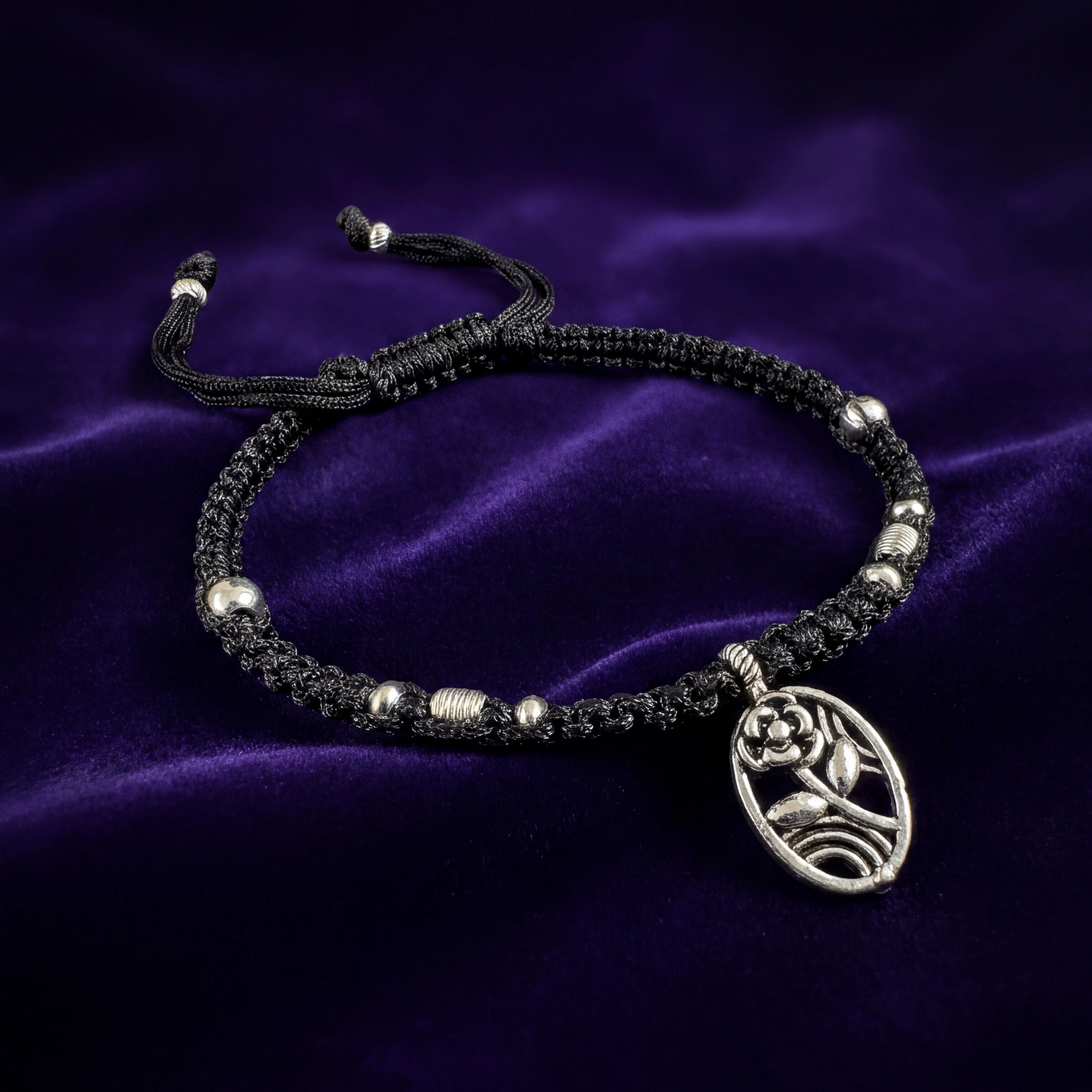 Floral Cord Anklet — 3