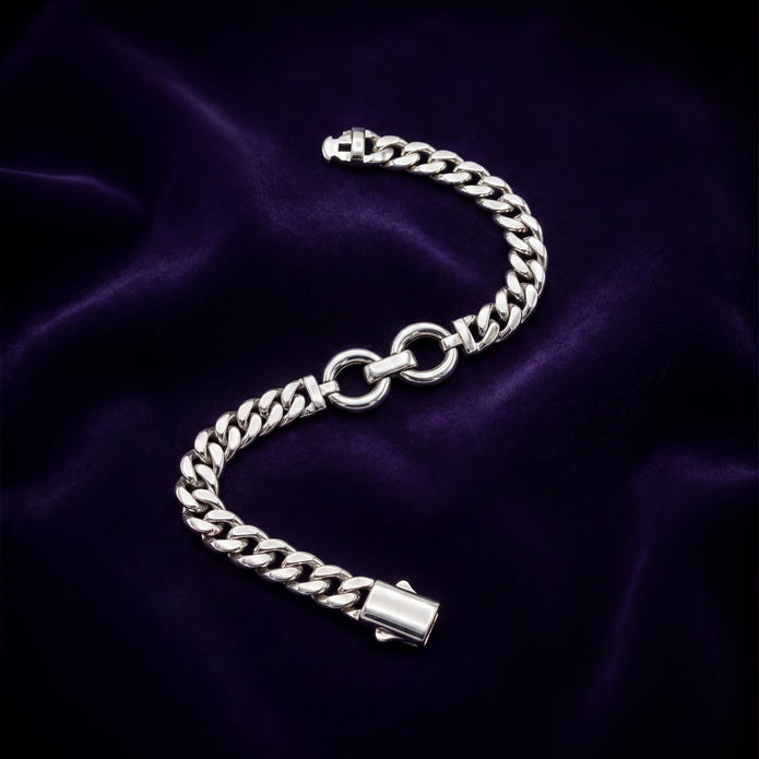 Curb Double Ring Bracelet — 3