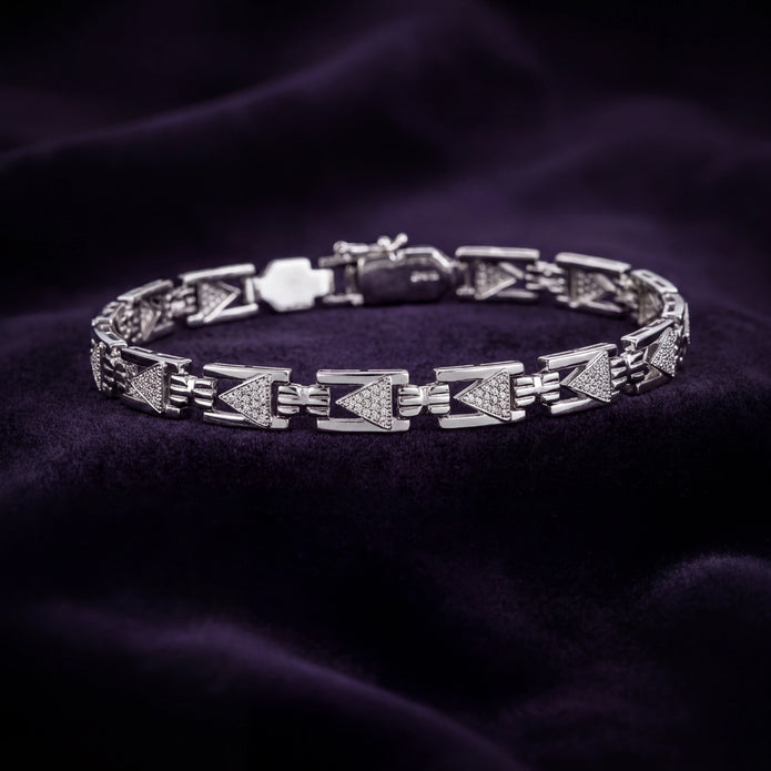CZ Triangle Bracelet — 3