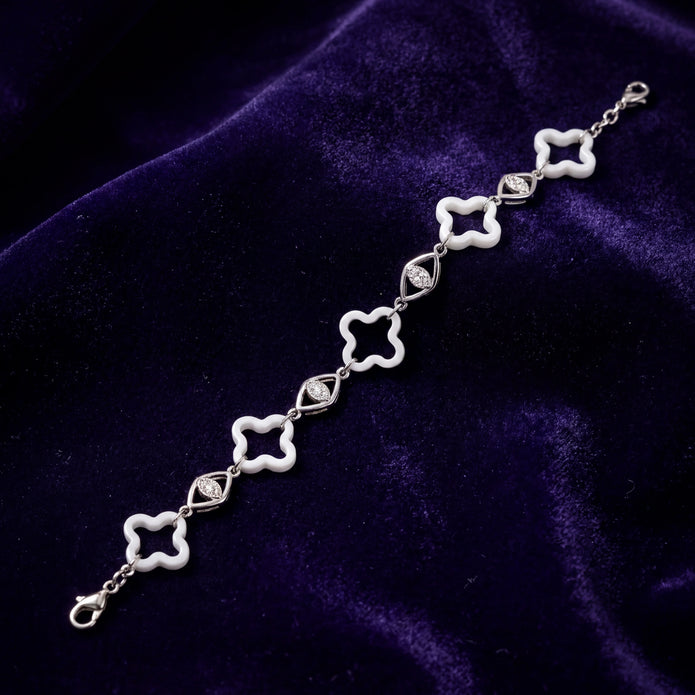 Clover CZ Bracelet — 3