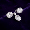 Oval CZ Pendant Set — 3