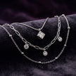 CZ Layered Necklace — 3