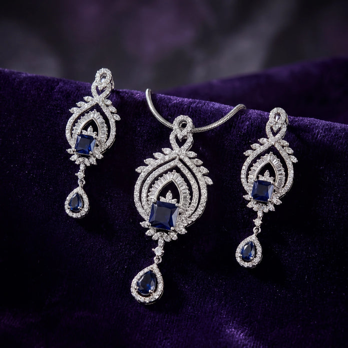 Blue Zirconia Set — 3