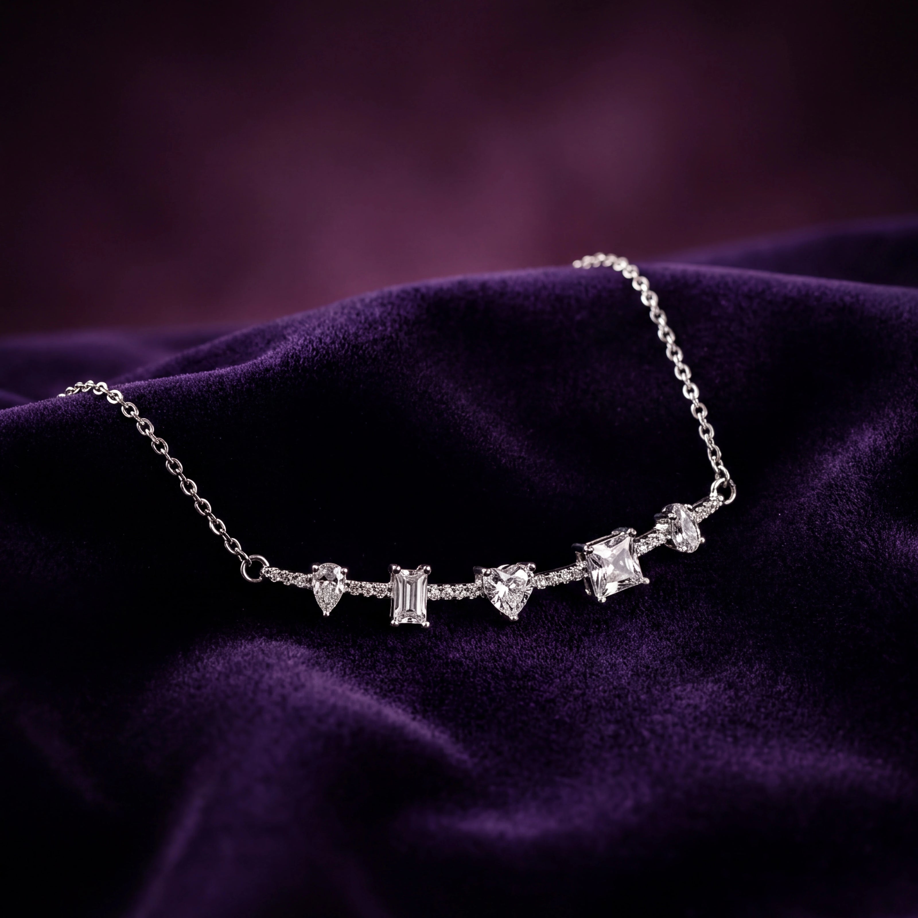 Five-Shapes CZ Bracelet — 3