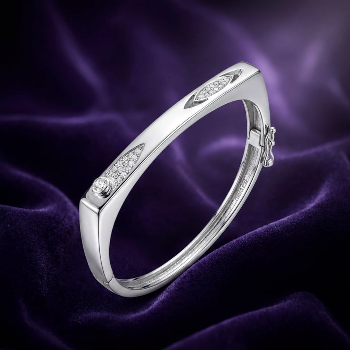 Geometric Sparkle Bangle — 3