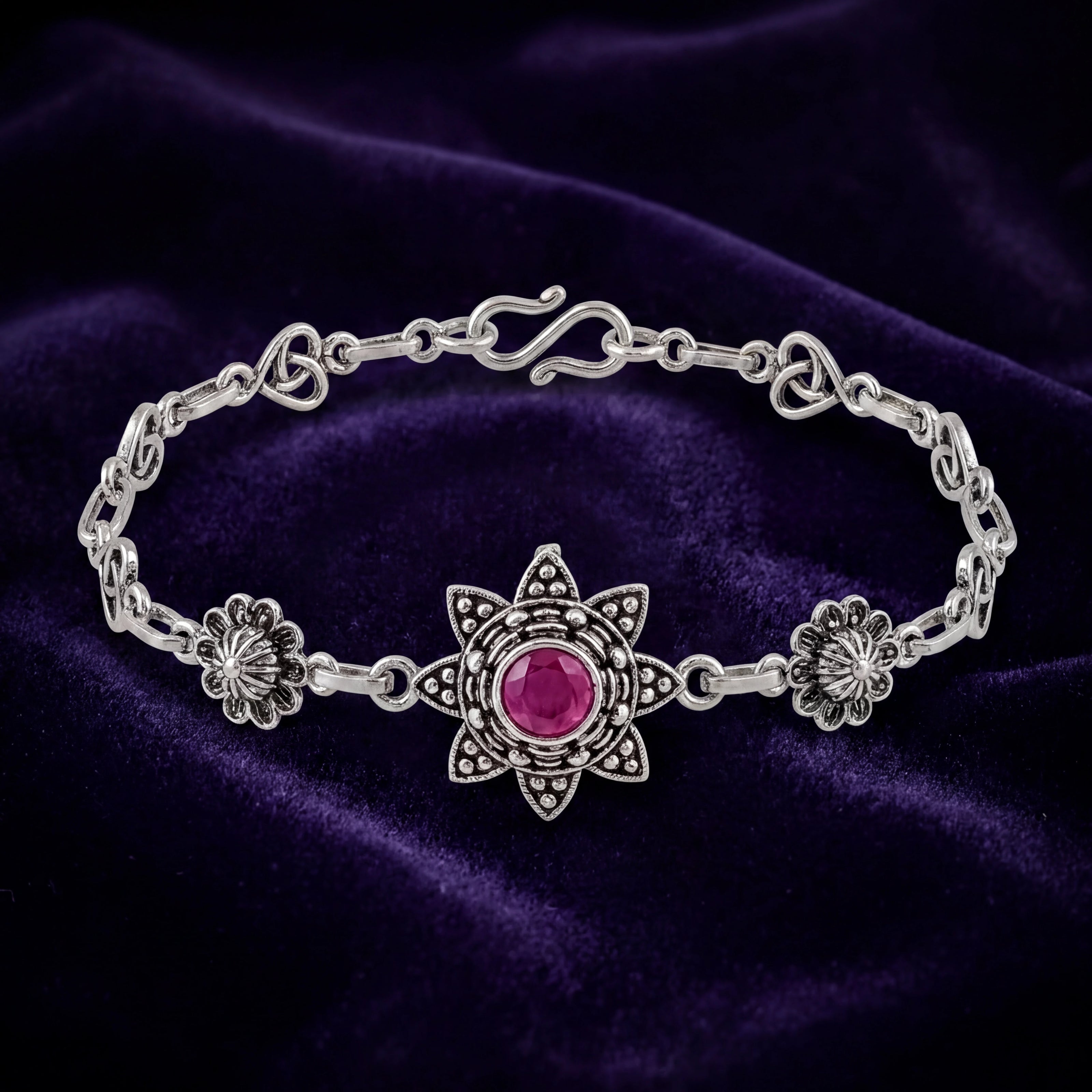 Magenta Lotus Bracelet — 3