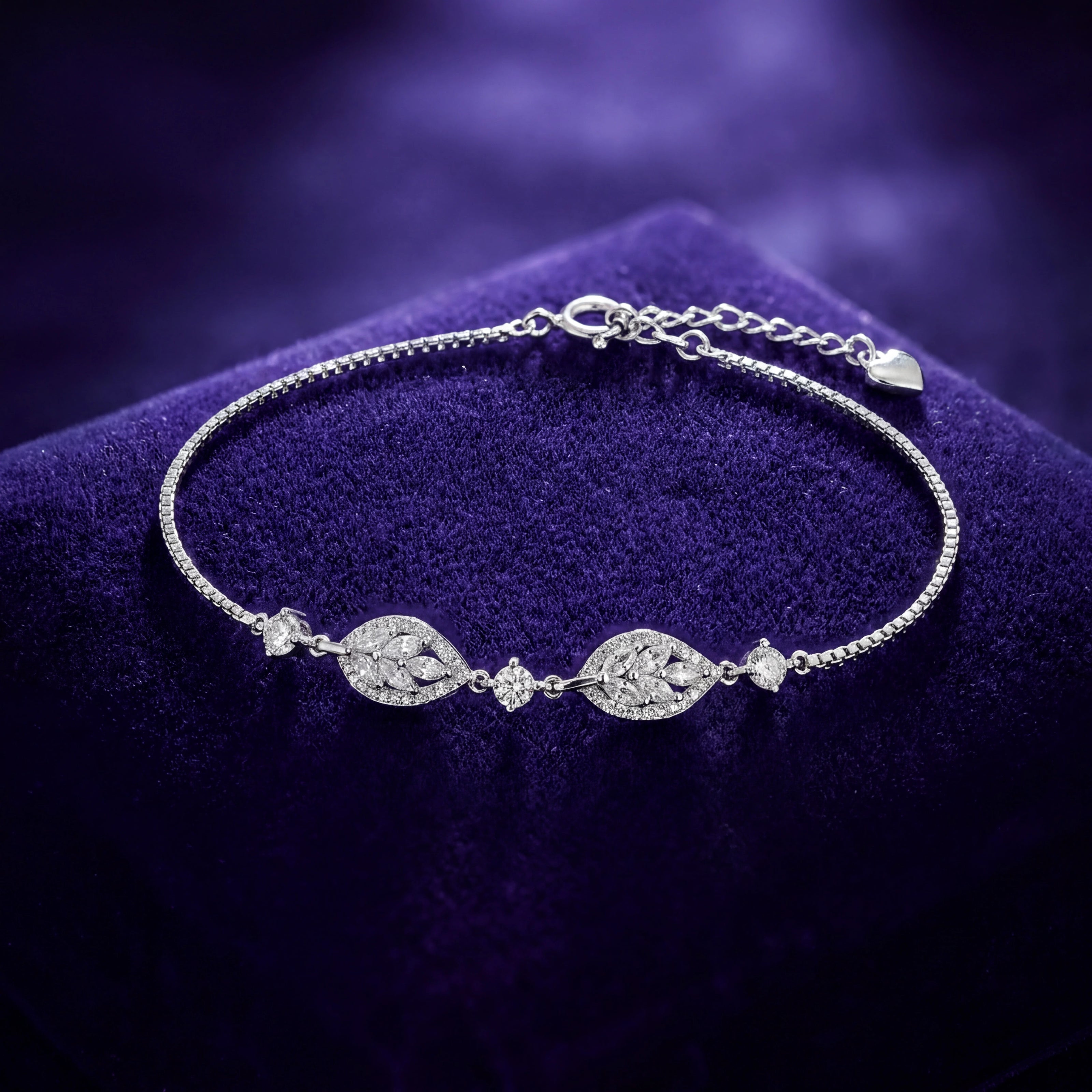 CZ Leaf Bracelet — 3