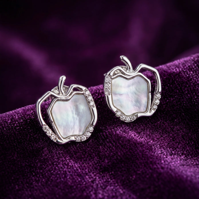 Pearl Apple Studs — 3