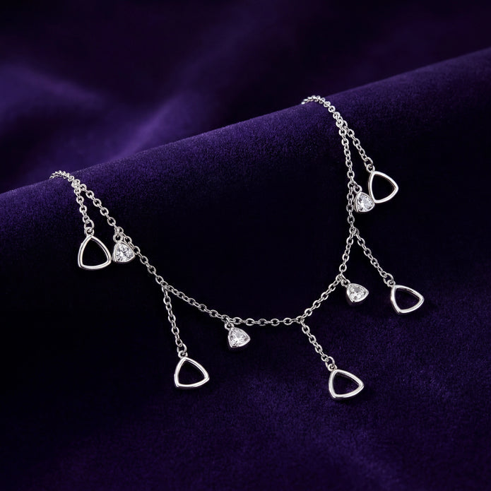 Triangle Drops Necklace — 3