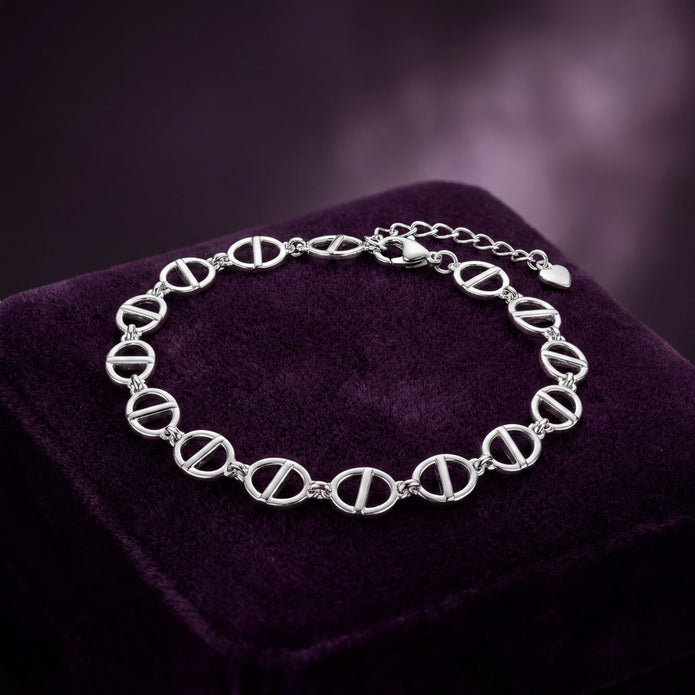 Modern Oval Link Bracelet — 3