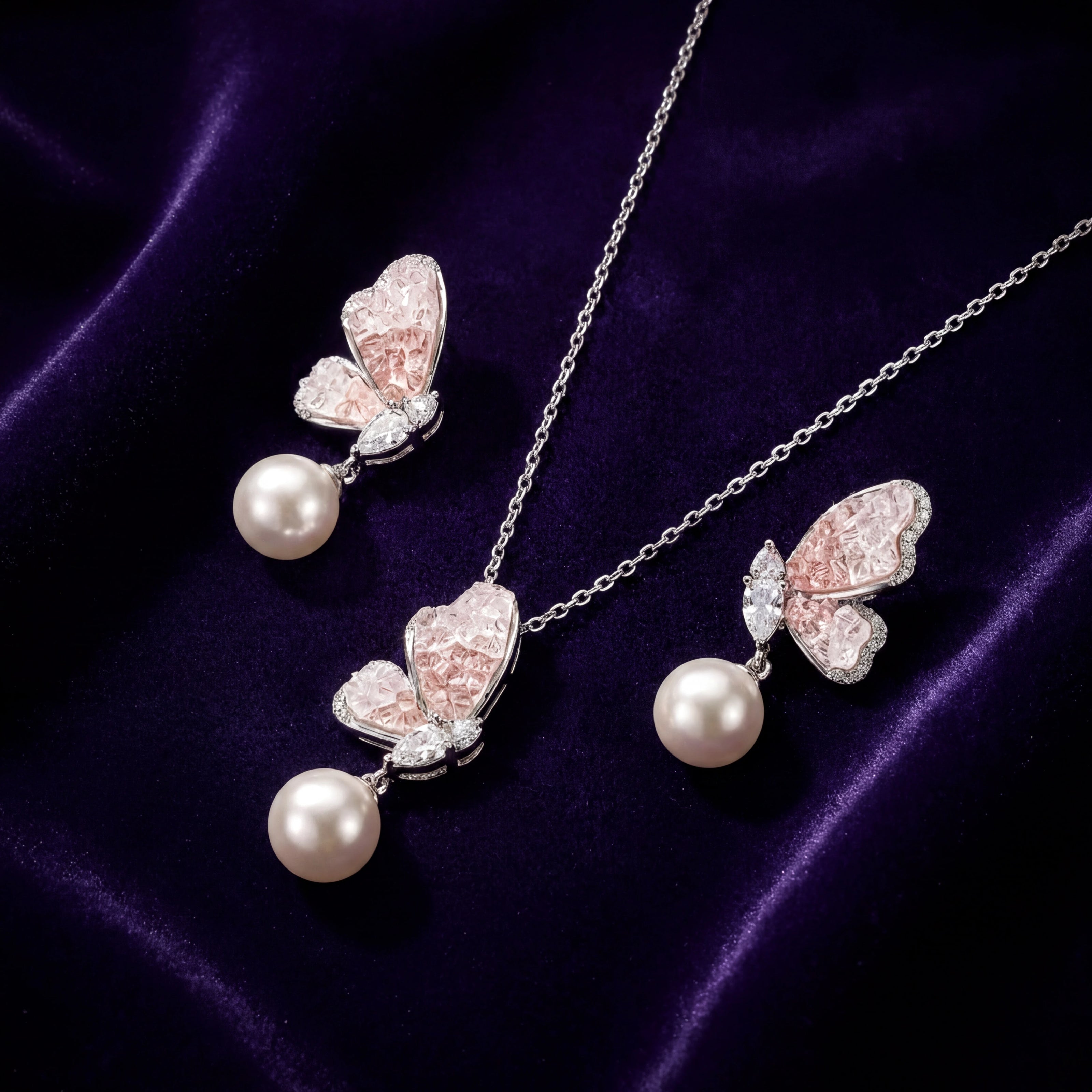 Blush Butterfly Set — 3