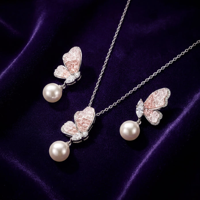 Blush Butterfly Set — 3