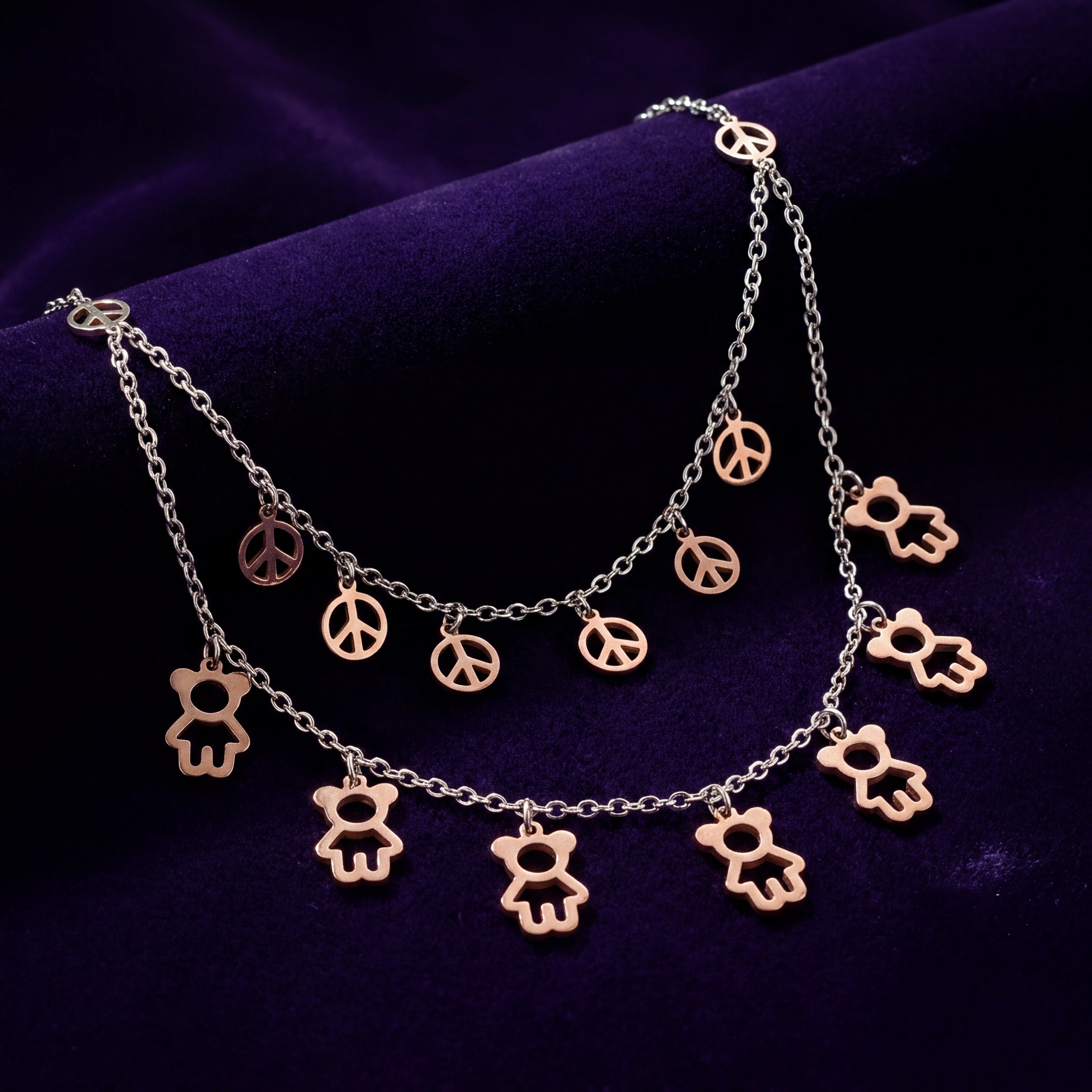 Peace Teddy Necklace — 3