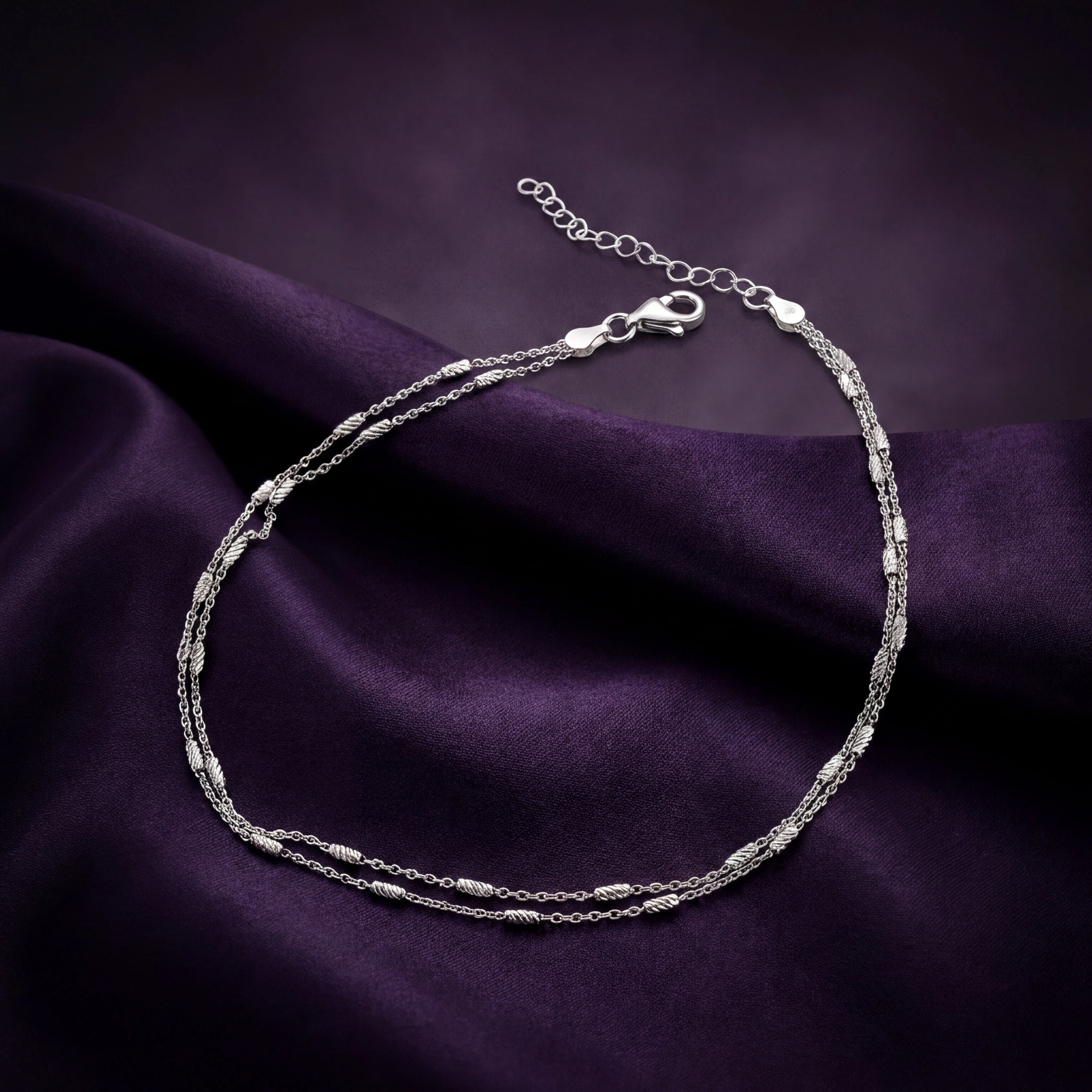 Layered Bead Anklet — 3