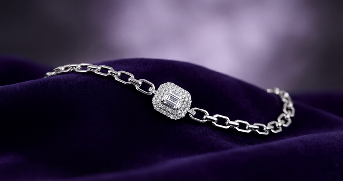 Emerald Halo Bracelet — 3