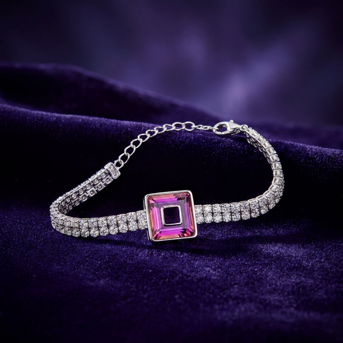 Pink Aura Tennis Bracelet — 3
