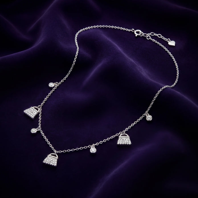 Sparkling Pouch Necklace — 3