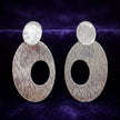 Textured Oval Studs — 3