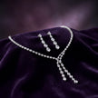 CZ Pear Cascade Set — 3