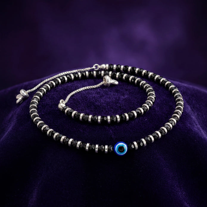Evil Eye Beaded Anklet — 3