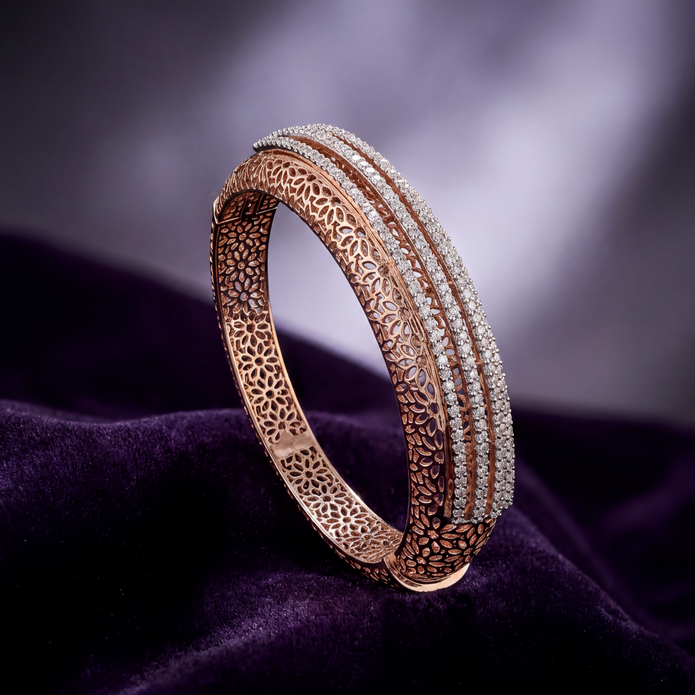 Filigree Sparkle Bangle — 3