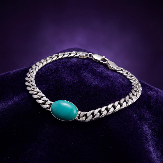 Turquoise Curb Bracelet — 3